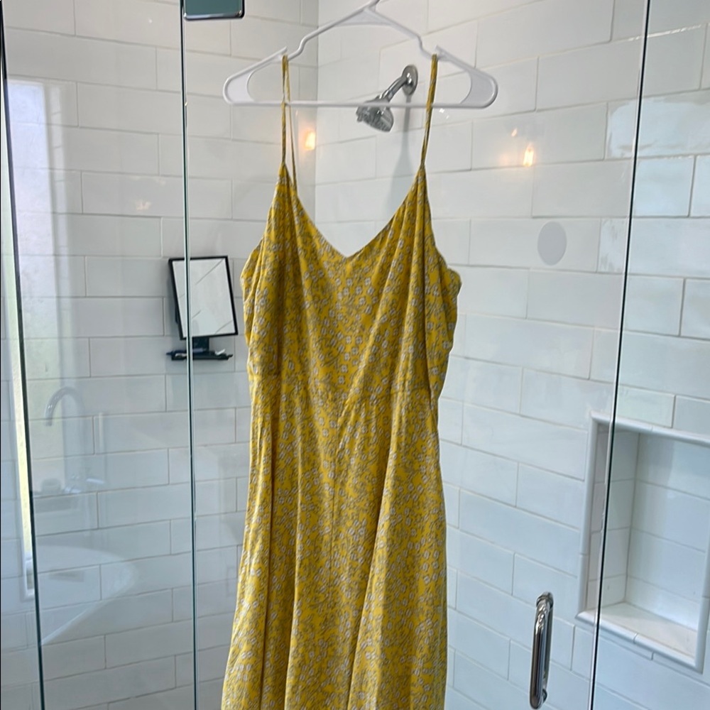 GAP Yellow Patterned Dress